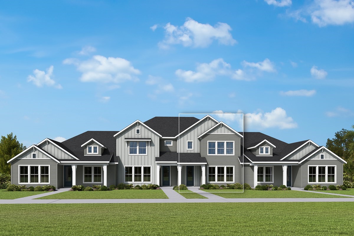 1124 Wildlight Avenue Yulee, FL 32097 - Photo 1 of 1 a front view of a house with a garden and yard
