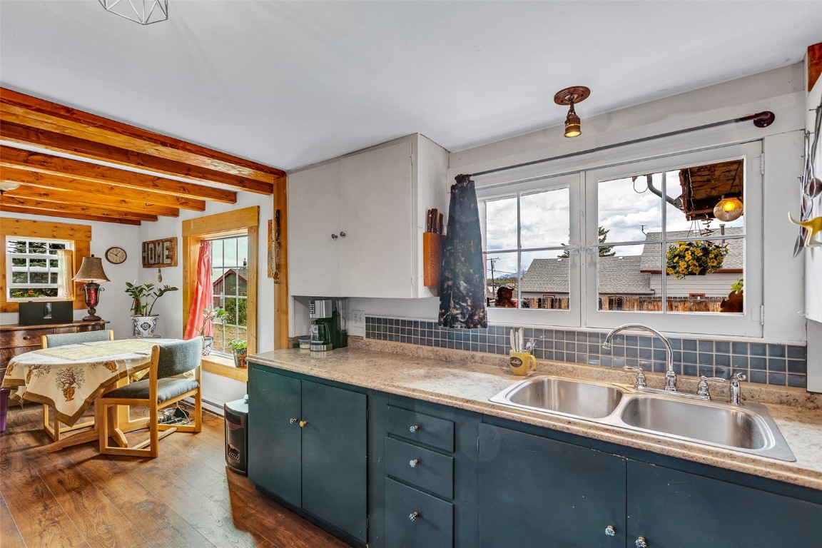 500 4th Street Fairplay, CO 80440 - Photo 4 of 48 a kitchen with stainless steel appliances granite countertop a sink and cabinets