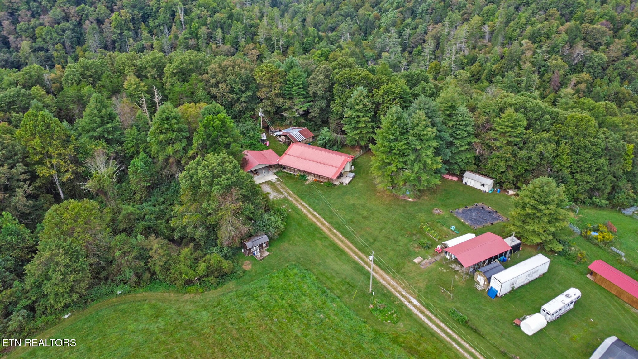 4676 Rugby Pike Allardt, TN 38504 - Photo 7 of 50 a backyard of a house with lots of green space