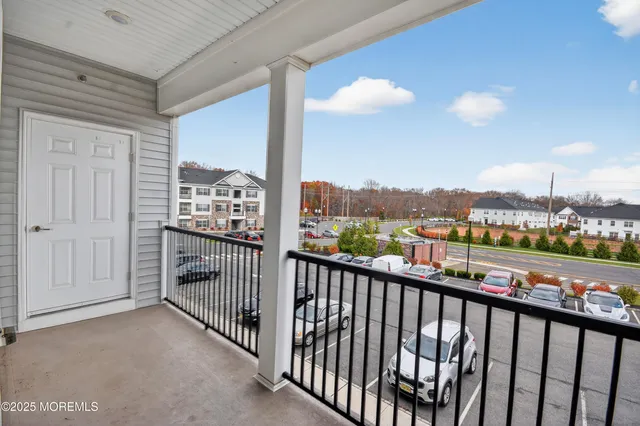 a view of city from balcony