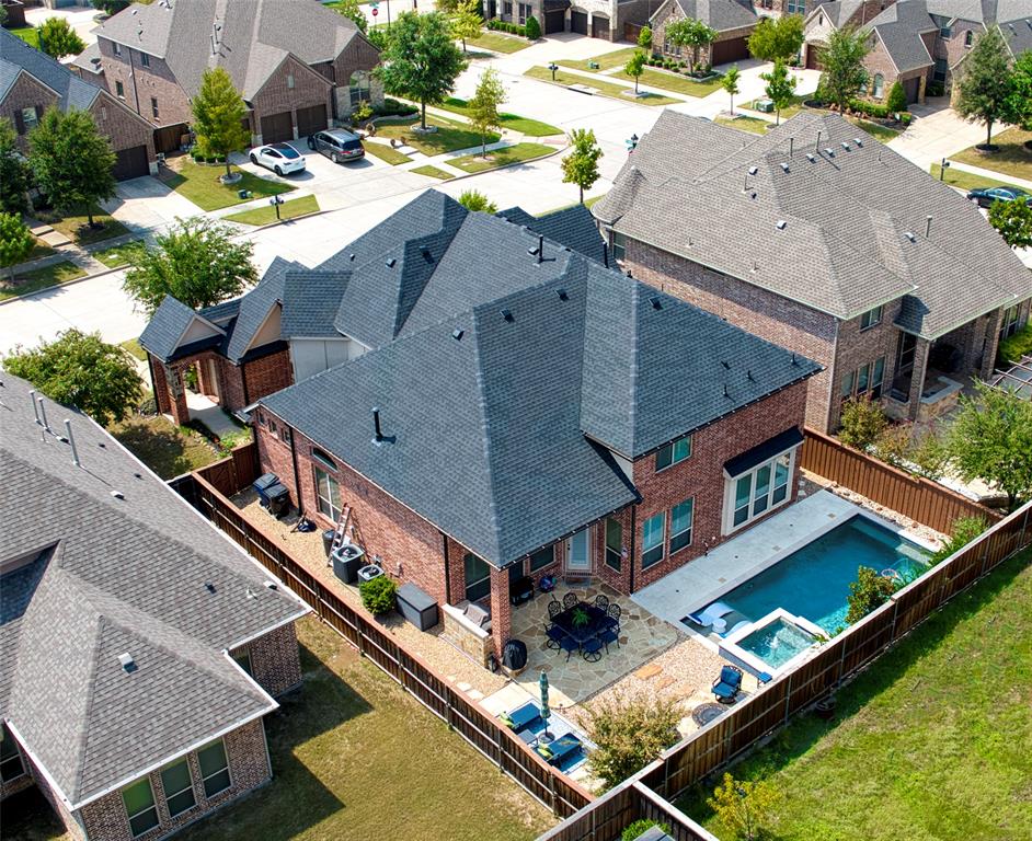 1552 Saddle Tree Road Frisco, TX 75036 - Photo 31 of 40 What a fabulous backyard space with pool/spa and outdoor living!