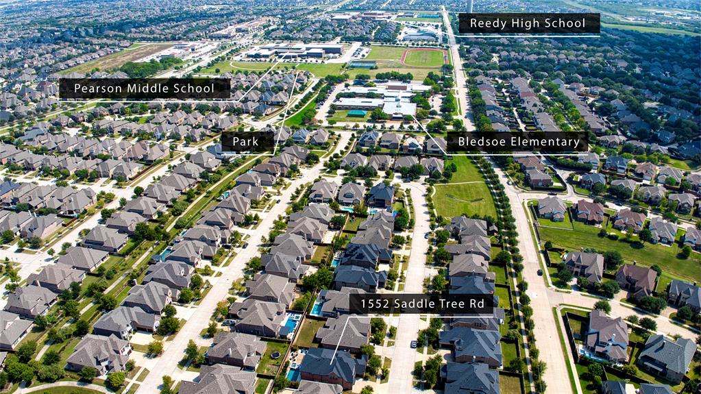 1552 Saddle Tree Road Frisco, TX 75036 - Photo 37 of 40 This highlights how close this home is to all 3 of the zoned schools and the neighborhood parks! GREAT location!