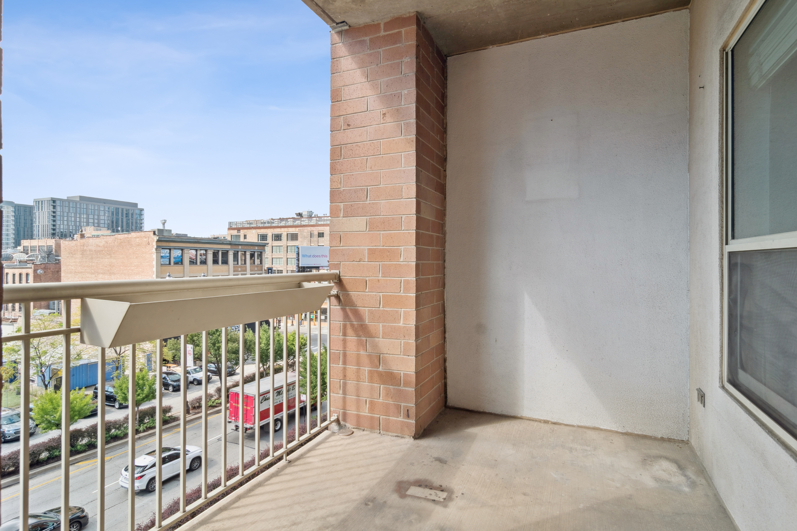 720 West Randolph Street, Unit 502 Chicago, IL 60661 - Photo 15 of 22 a view of a balcony with an outdoor space