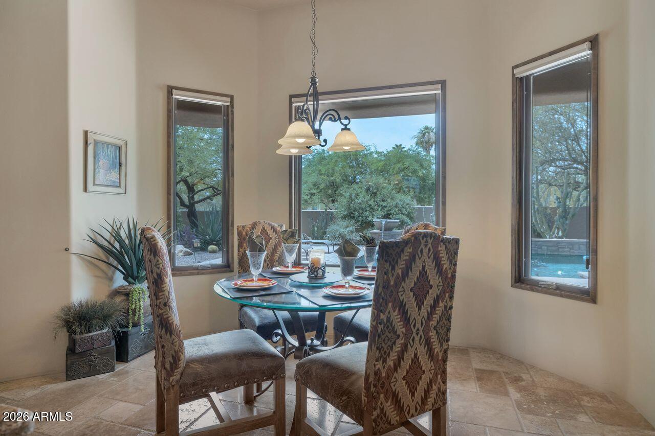 18507 East Picacho Road Rio Verde, AZ 85263 - Photo 9 of 33 a dining room with furniture and window