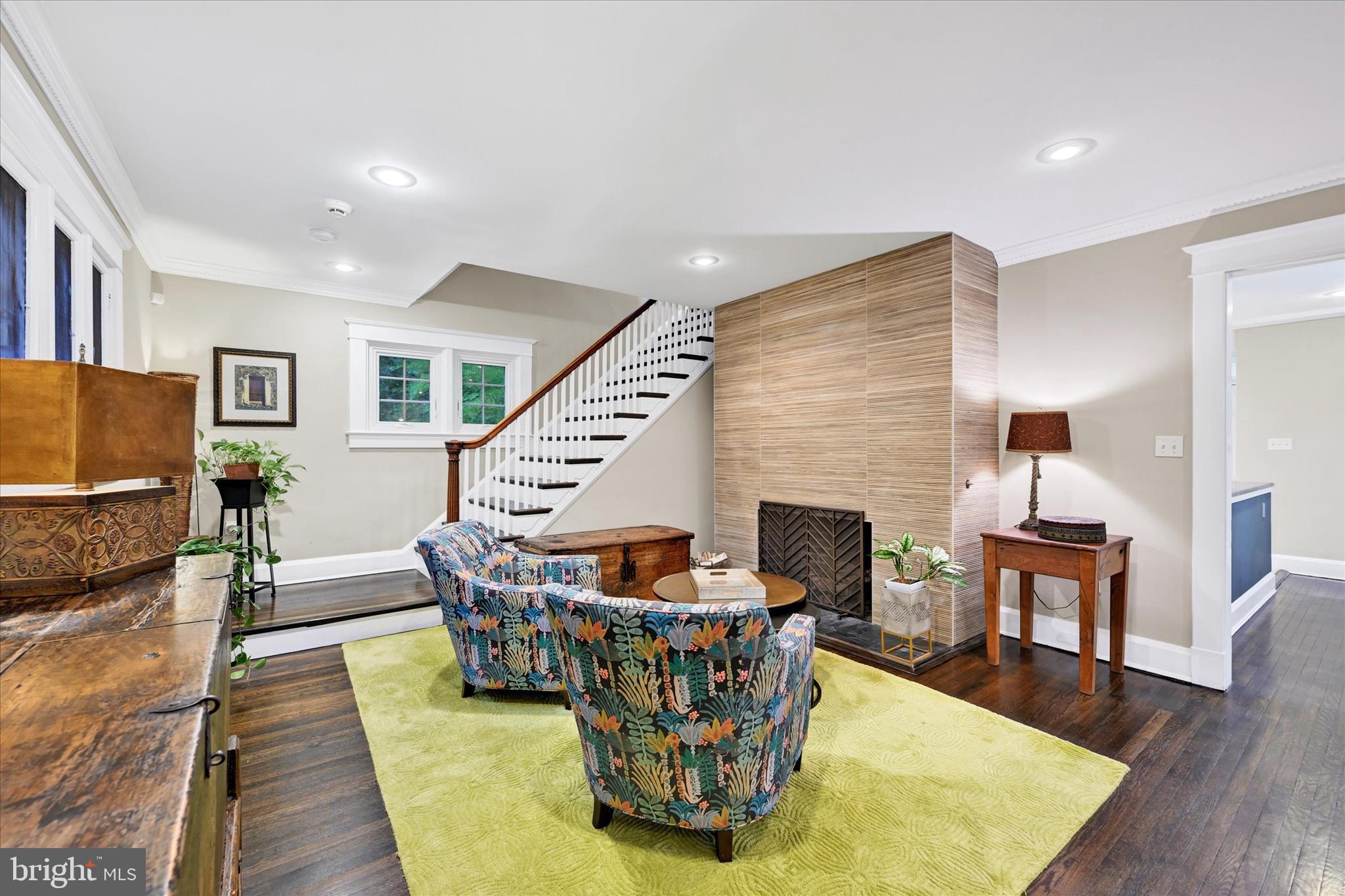 1 Merrymount Road Baltimore, MD 21210 - Photo 5 of 53 a living room with furniture wooden floor and a fireplace