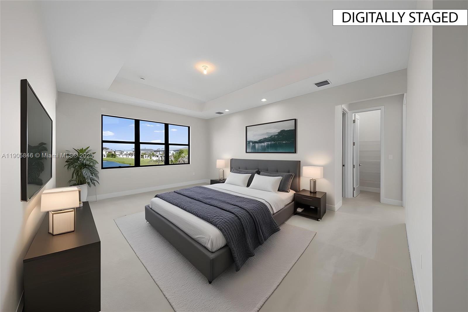 20422 Southernwood Avenue Boca Raton, FL 33434 - Photo 12 of 23 a bedroom with a large bed and a window