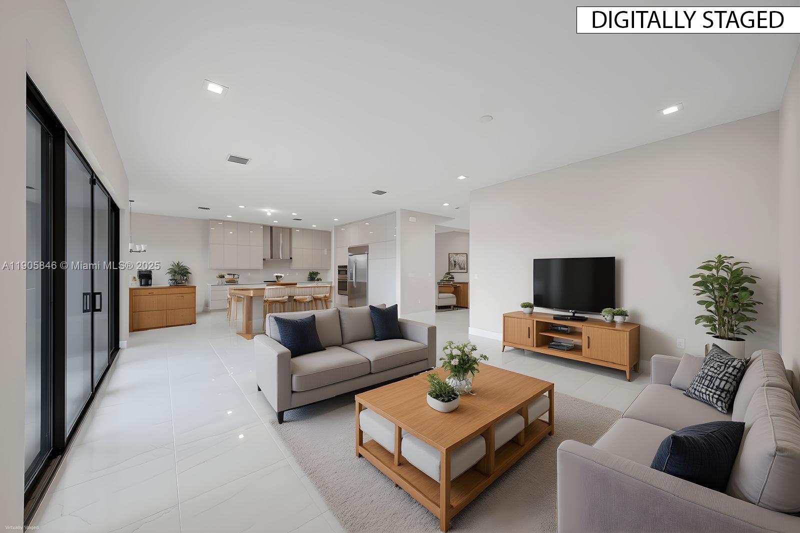 20422 Southernwood Avenue Boca Raton, FL 33434 - Photo 4 of 23 a living room with furniture and a flat screen tv