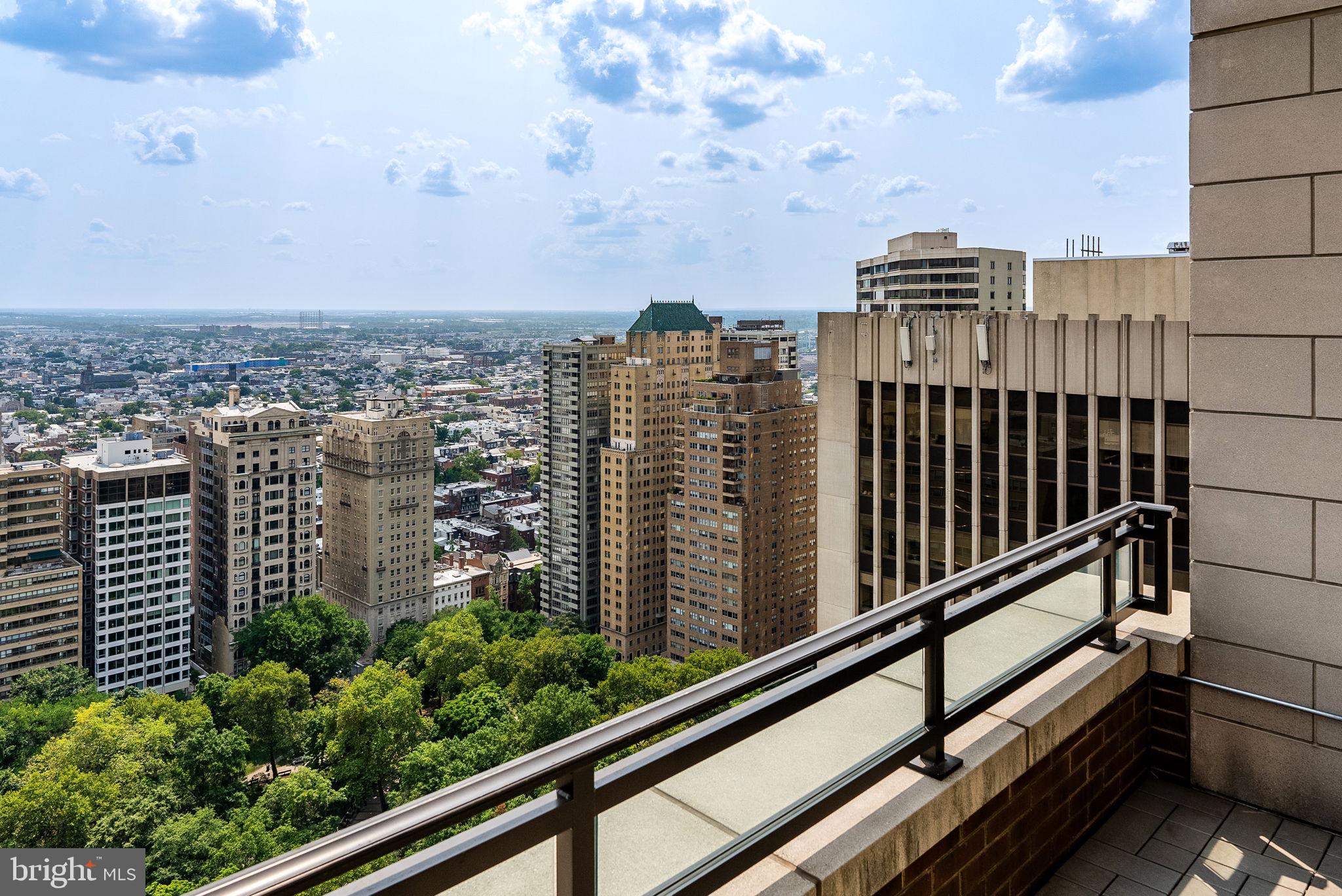 130 South 18th Street, Unit 2803 Philadelphia, PA 19103 - Photo 20 of 32 a view of a building from a balcony