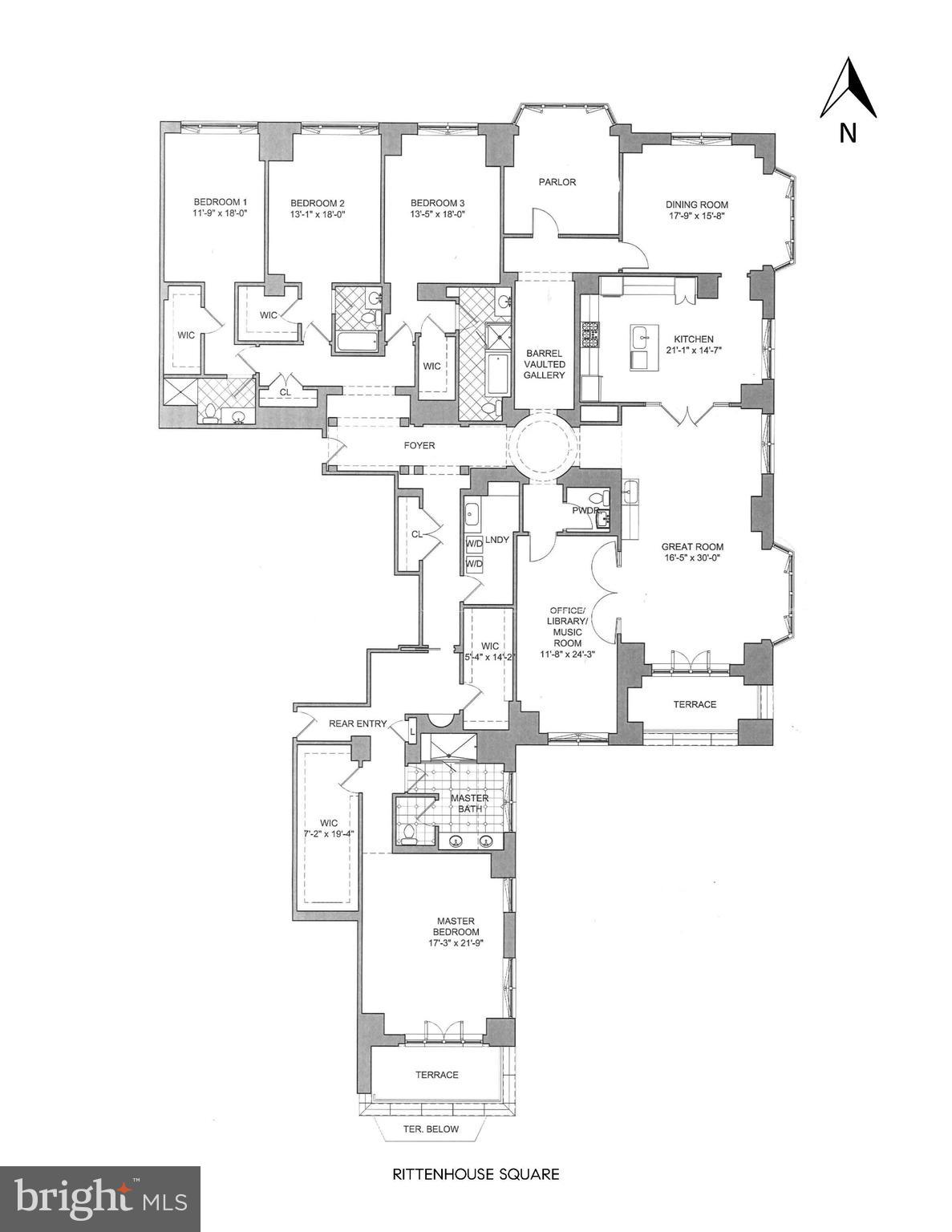 130 South 18th Street, Unit 2803 Philadelphia, PA 19103 - Photo 32 of 32 a picture of a bench in front of a door