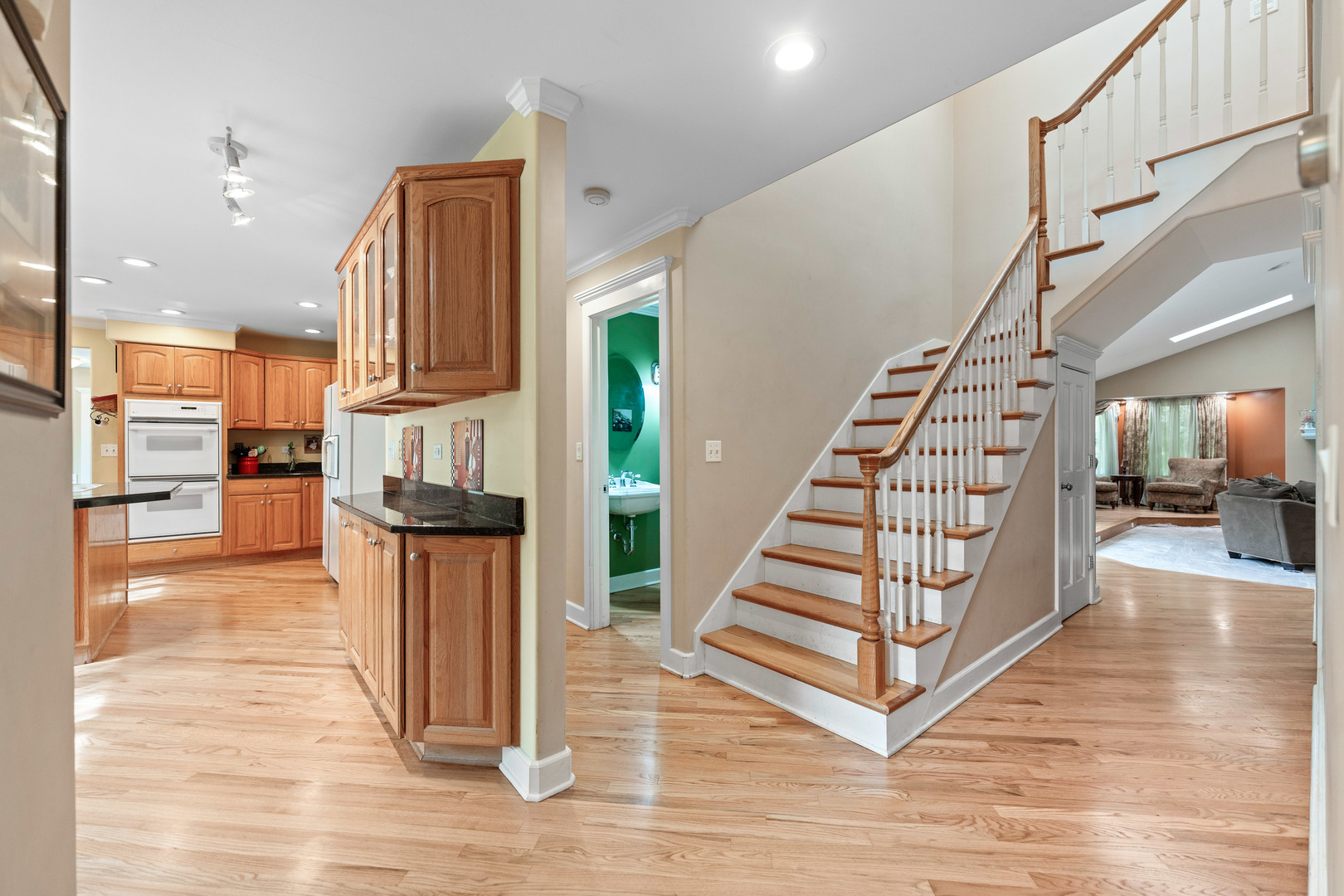 23W620 Walnut Street Roselle, IL 60172 - Photo 7 of 71 a view of entryway and hall with wooden floor