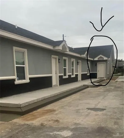 a view of a house with a outdoor space