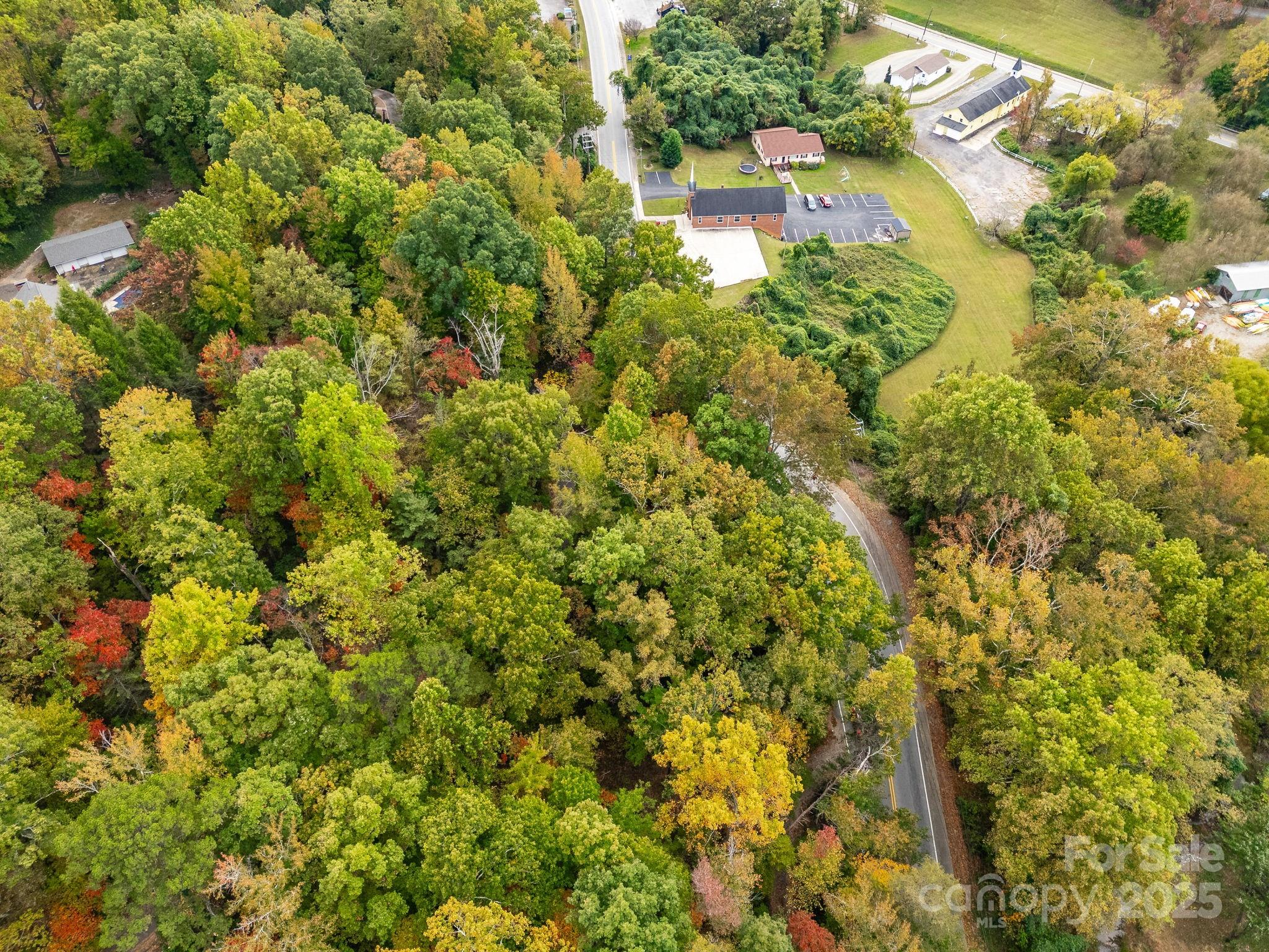 0 Fox Trot Lane Tryon, NC 28782 - Photo 14 of 20 an aerial view of residential houses with yard