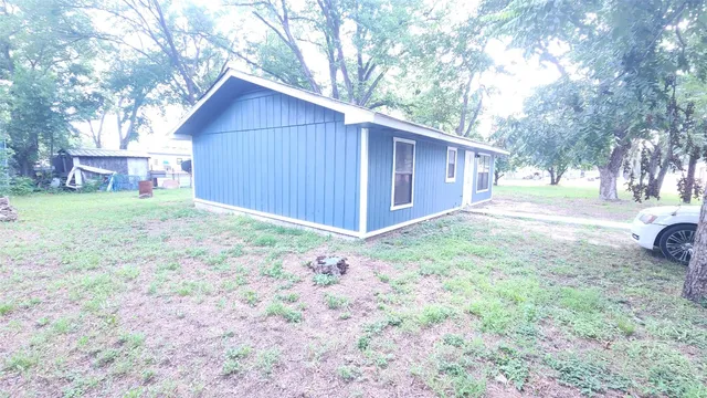 a backyard of a house