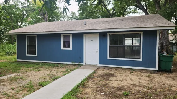 a view of outdoor space yard and garage