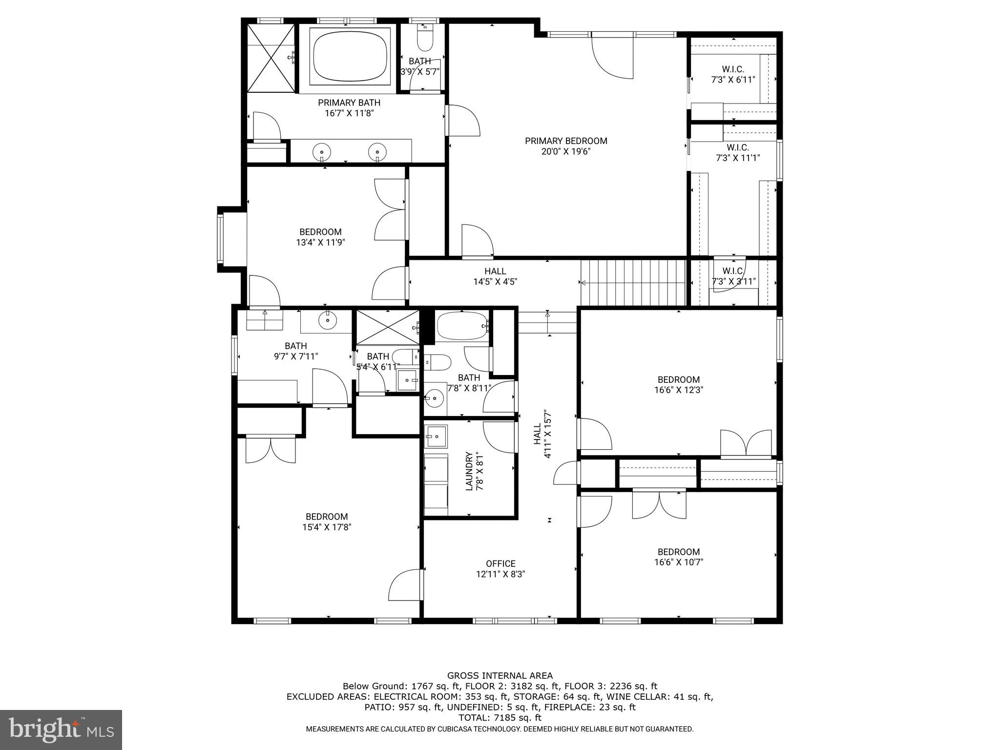 6939 Greentree Road Bethesda, MD 20817 - Photo 53 of 54 Second Level Floor Plan