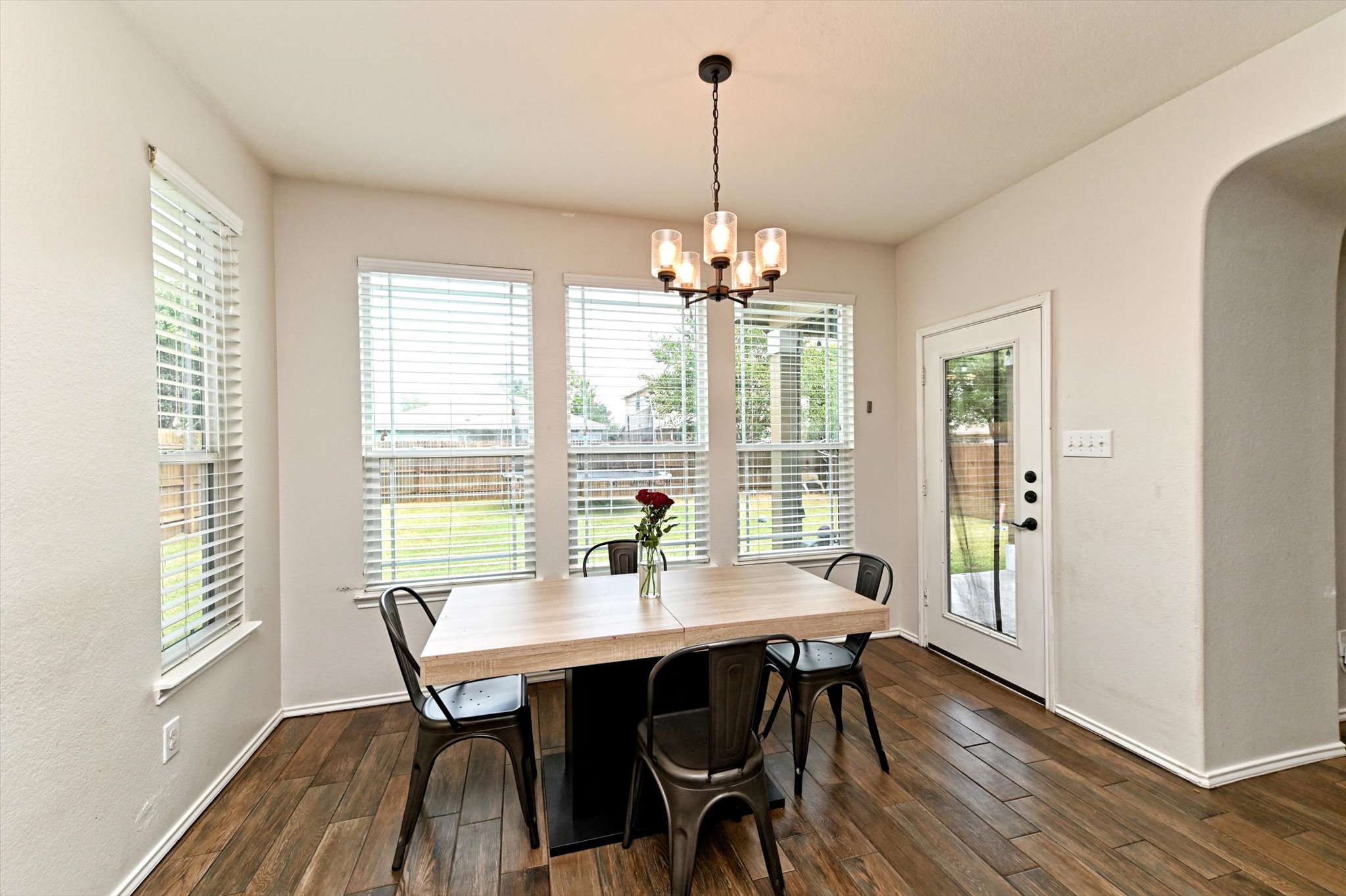 210 Animas Drive Georgetown, TX 78626 - Photo 13 of 31 a view of a dining room with furniture window and outside view