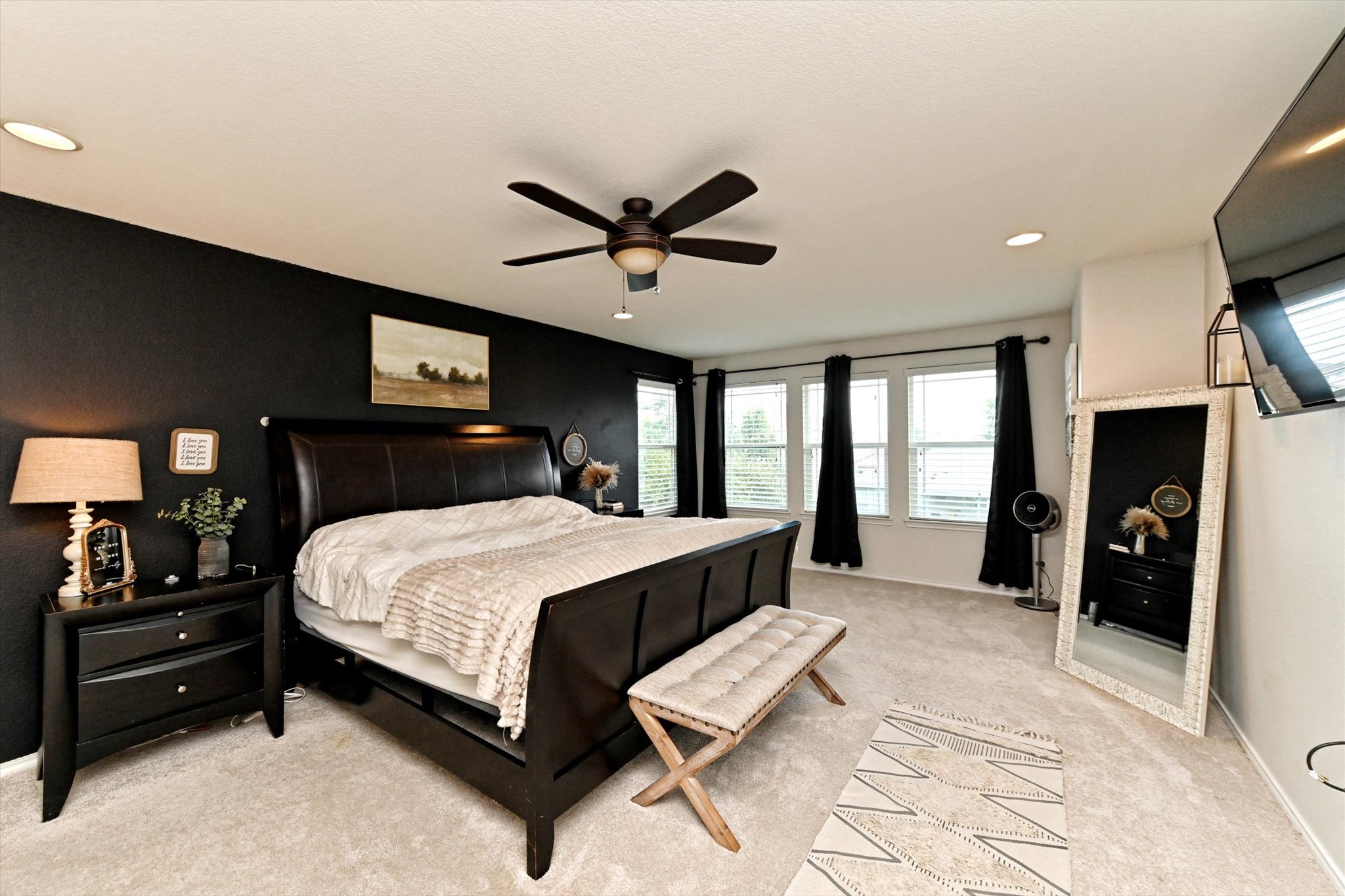 210 Animas Drive Georgetown, TX 78626 - Photo 17 of 31 a bed room with a bed and a tv