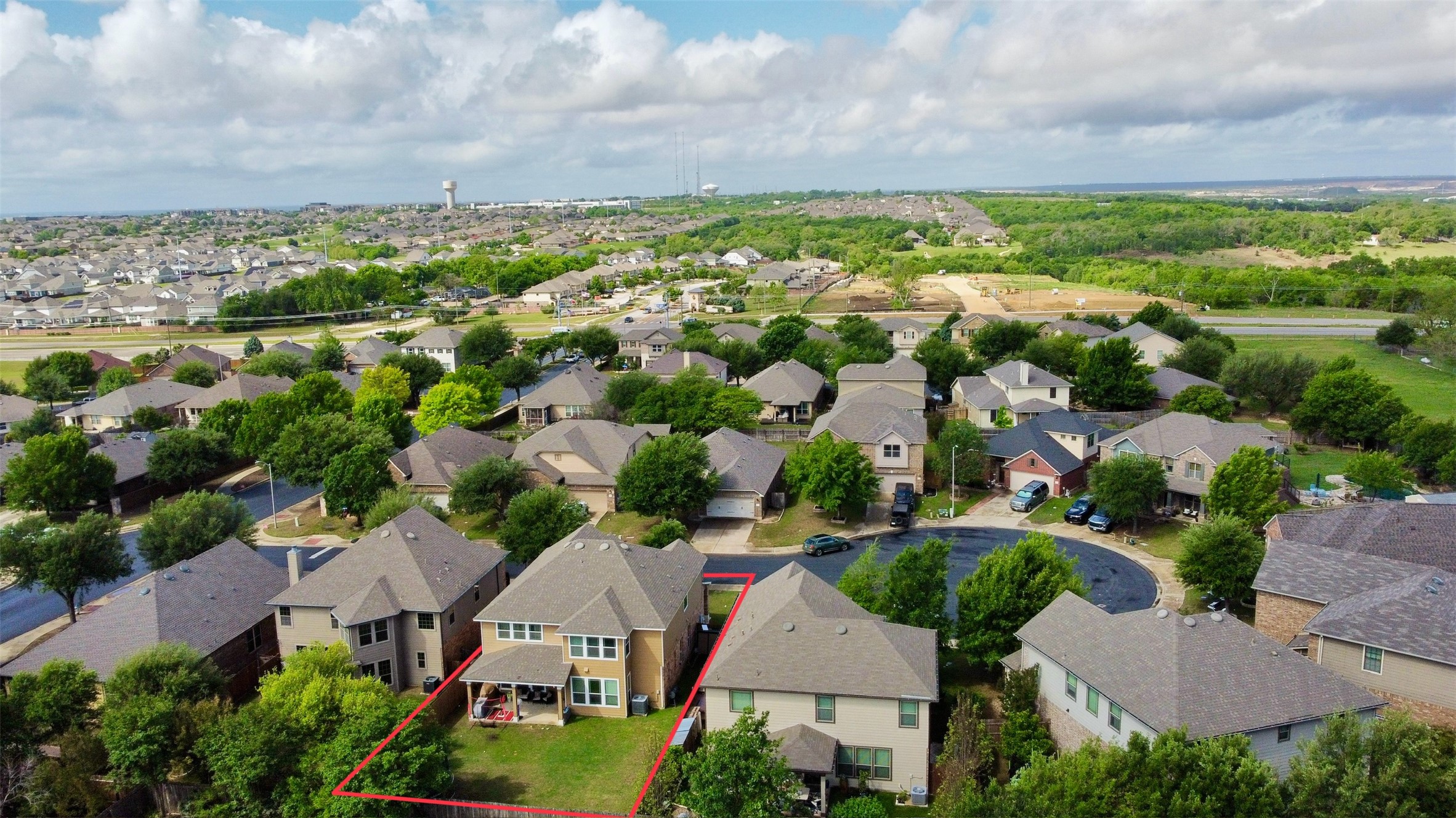 210 Animas Drive Georgetown, TX 78626 - Photo 3 of 31 an aerial view of residential houses with outdoor space and street view