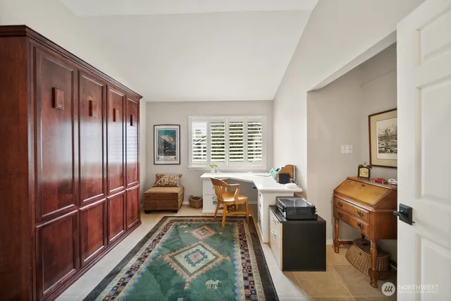 a very nice looking room with a large window