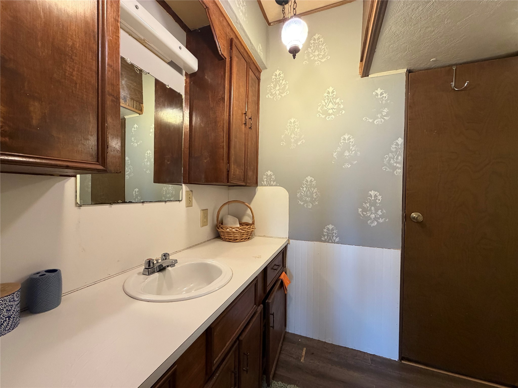 161 East Waltz Lane Trinity, TX 75862 - Photo 31 of 39 a bathroom with a sink and a mirror