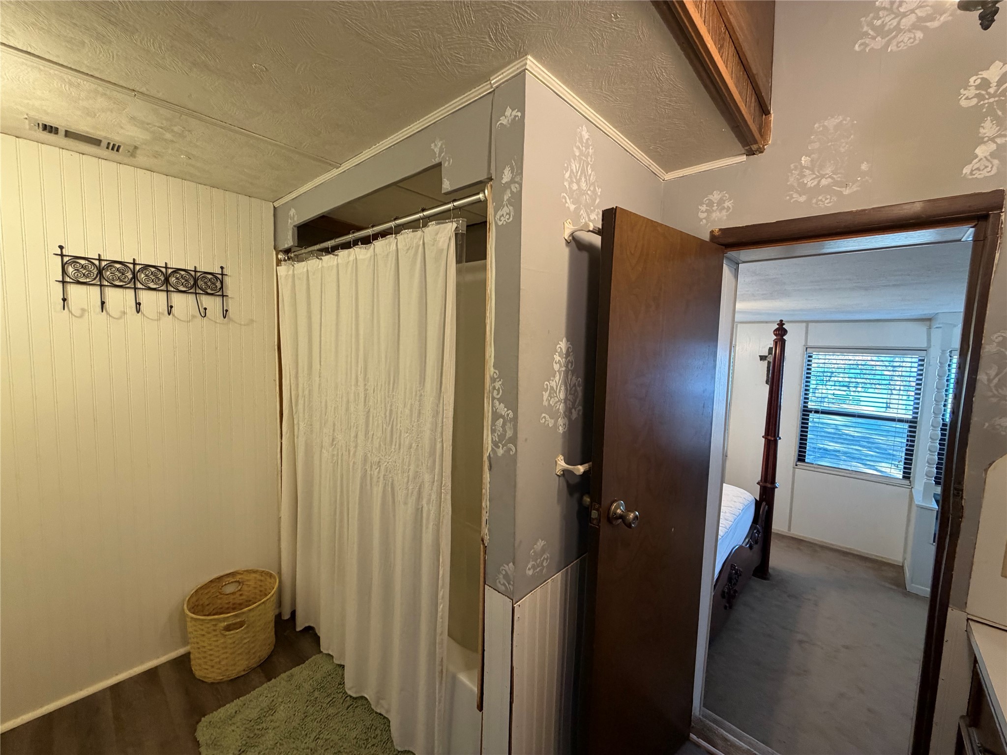 161 East Waltz Lane Trinity, TX 75862 - Photo 32 of 39 a view of a hallway with wooden floor and staircase