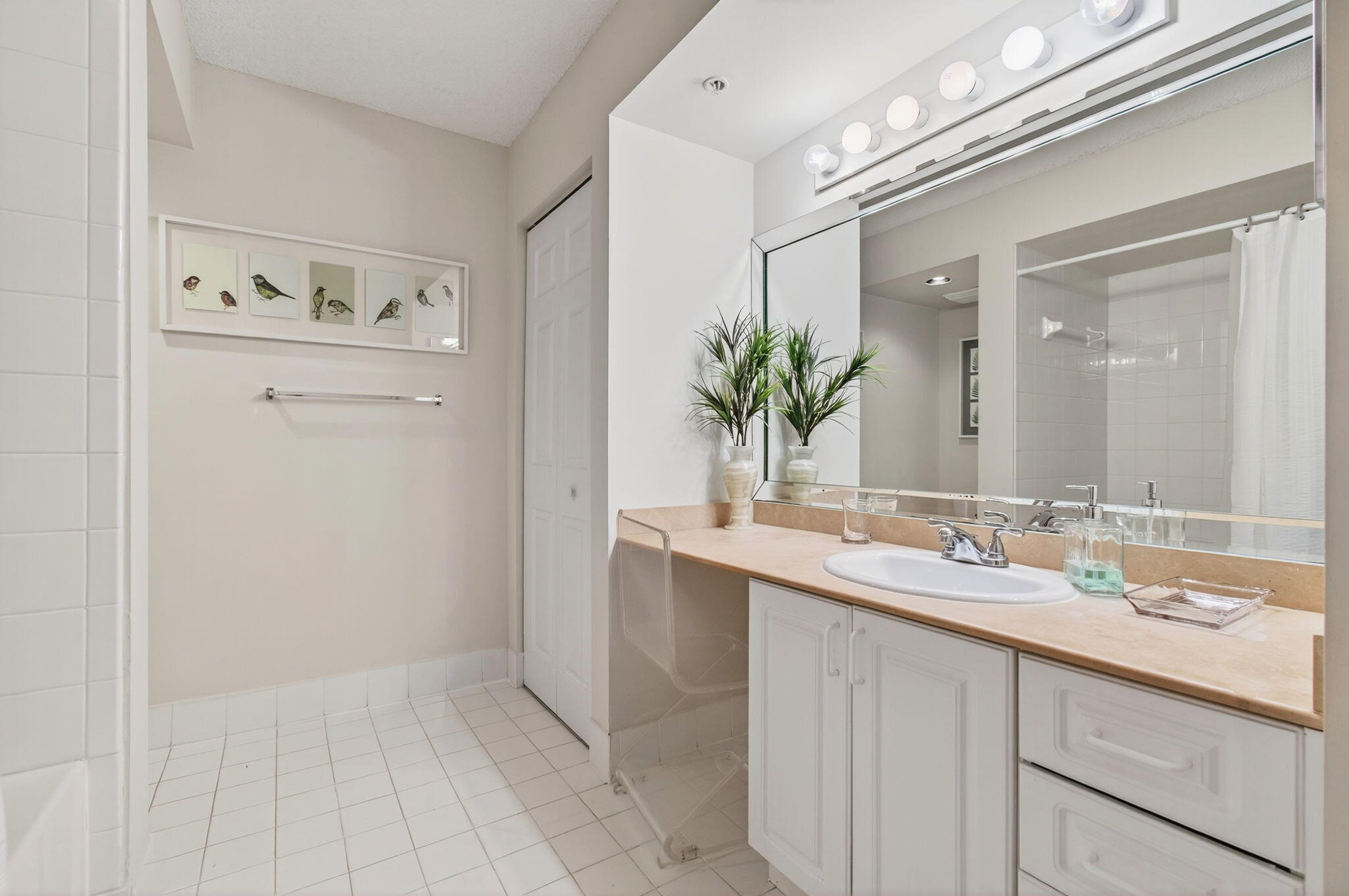 3606 South Ocean Boulevard, Unit 406 Highland Beach, FL 33487 - Photo 25 of 30 a bathroom with a sink and a mirror