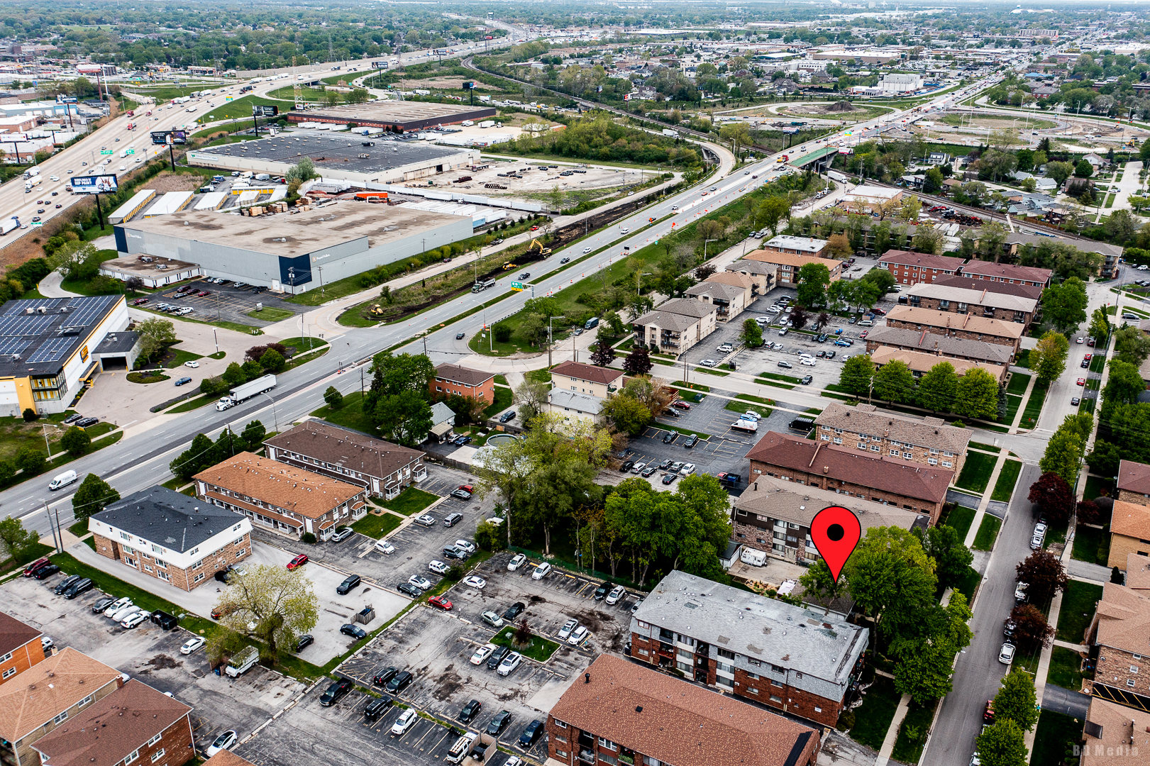 9826 Nottingham Avenue Chicago Ridge, IL 60415 - Photo 35 of 35 an aerial view of residential houses with outdoor space