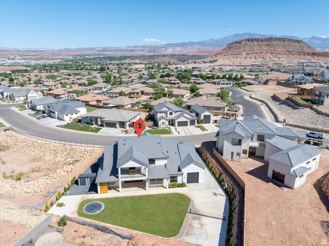 1192 East Corral Way Washington, UT 84780 - Photo 78 of 81 Modern residence with a multi-level design and a light gray tile roof