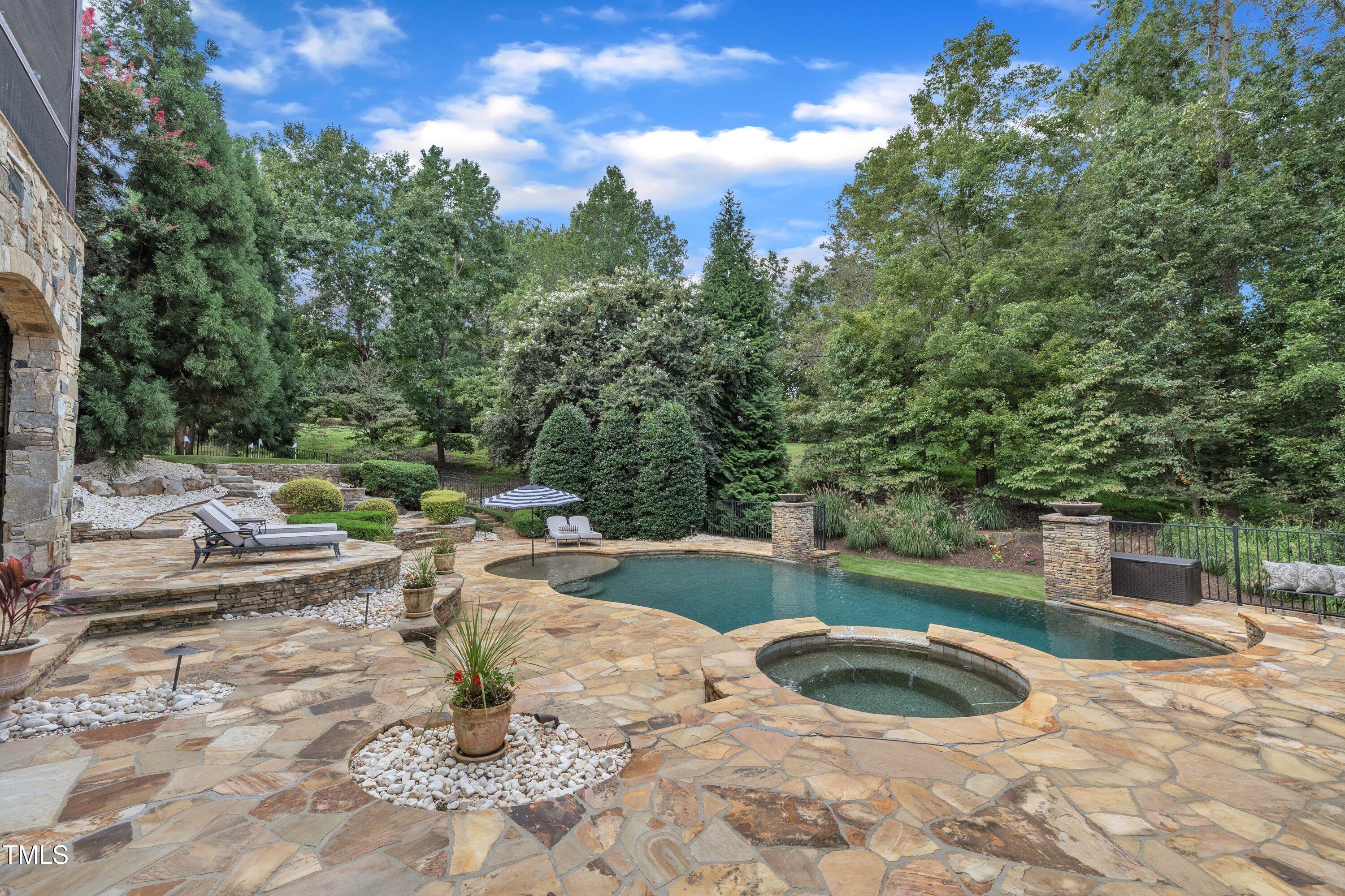 1112 Stone Kirk Drive Raleigh, NC 27614 - Photo 15 of 100 a view of a backyard of the house