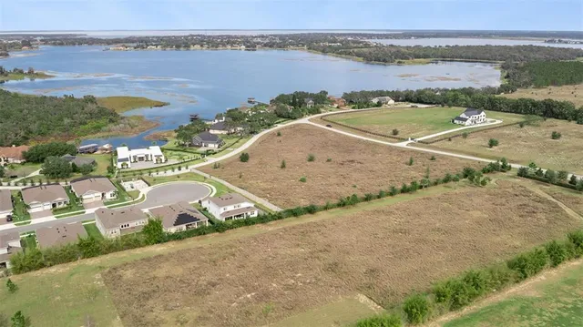 a view of a lake with a mountain