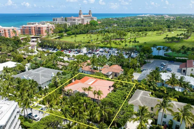 an aerial view of multiple house