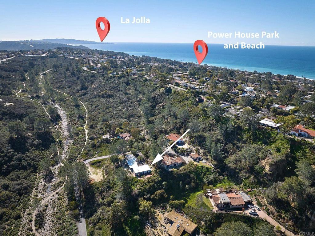 1234 Oribia Road Del Mar, CA 92014 - Photo 18 of 22 an aerial view of a parking space and city view