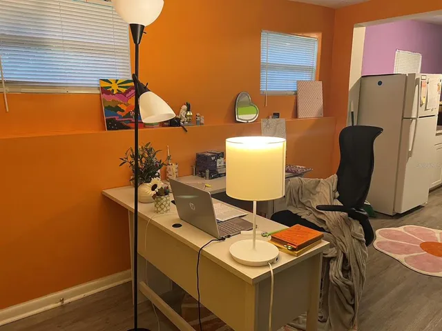 a room with gym equipment