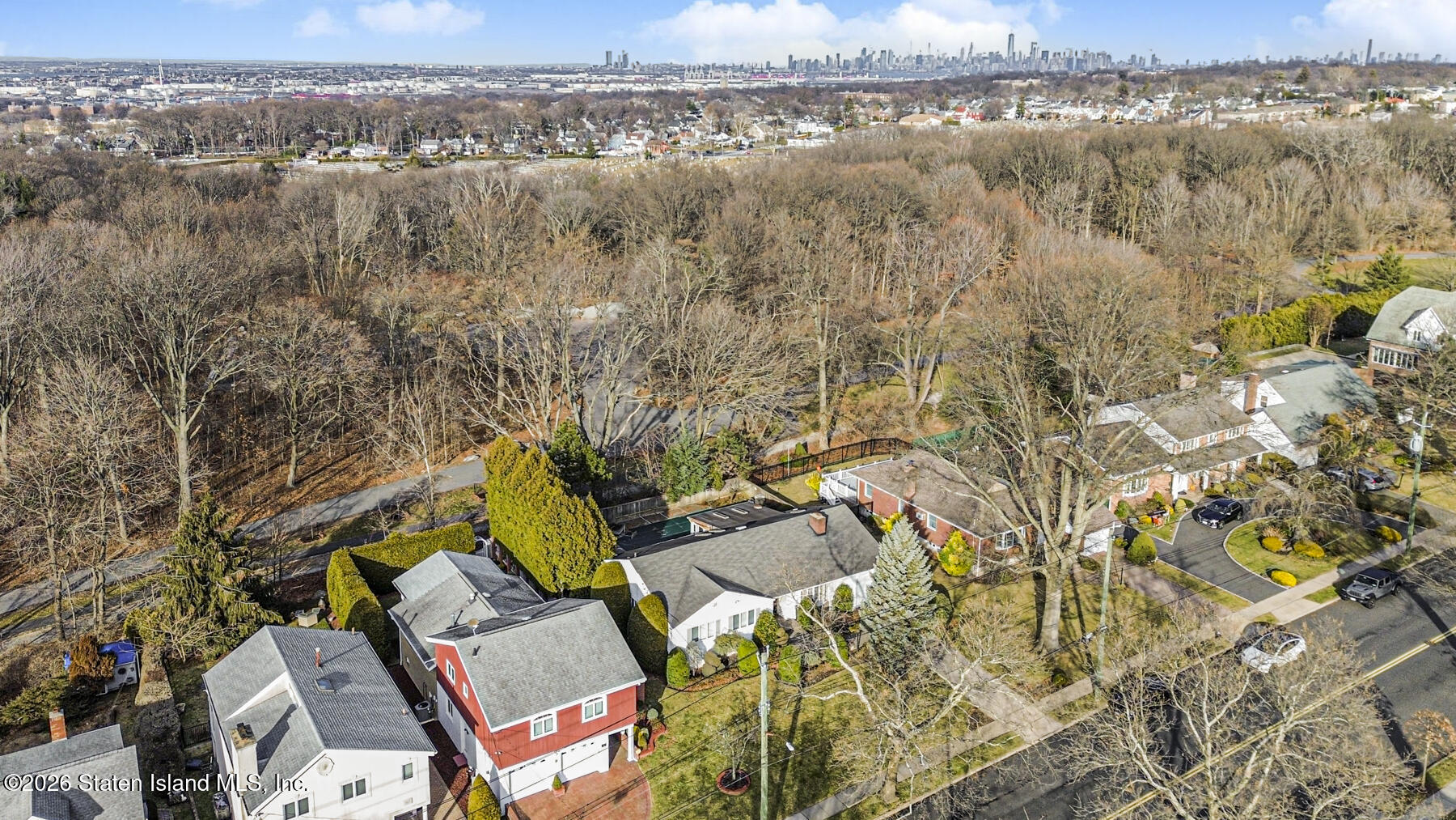 35 Rice Avenue Staten Island, NY 10301 - Photo 33 of 33 an aerial view of residential house with yard and ocean view