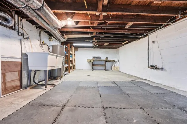 a view of storage and utility room