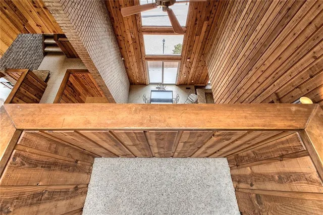 a bedroom with bunk bed