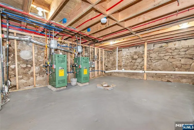 a view of an empty room with windows