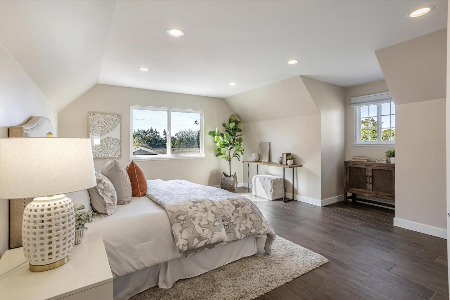 1716 Grizilo Drive San Jose, CA 95124 - Photo 25 of 49 a bedroom with a bed and wooden floor