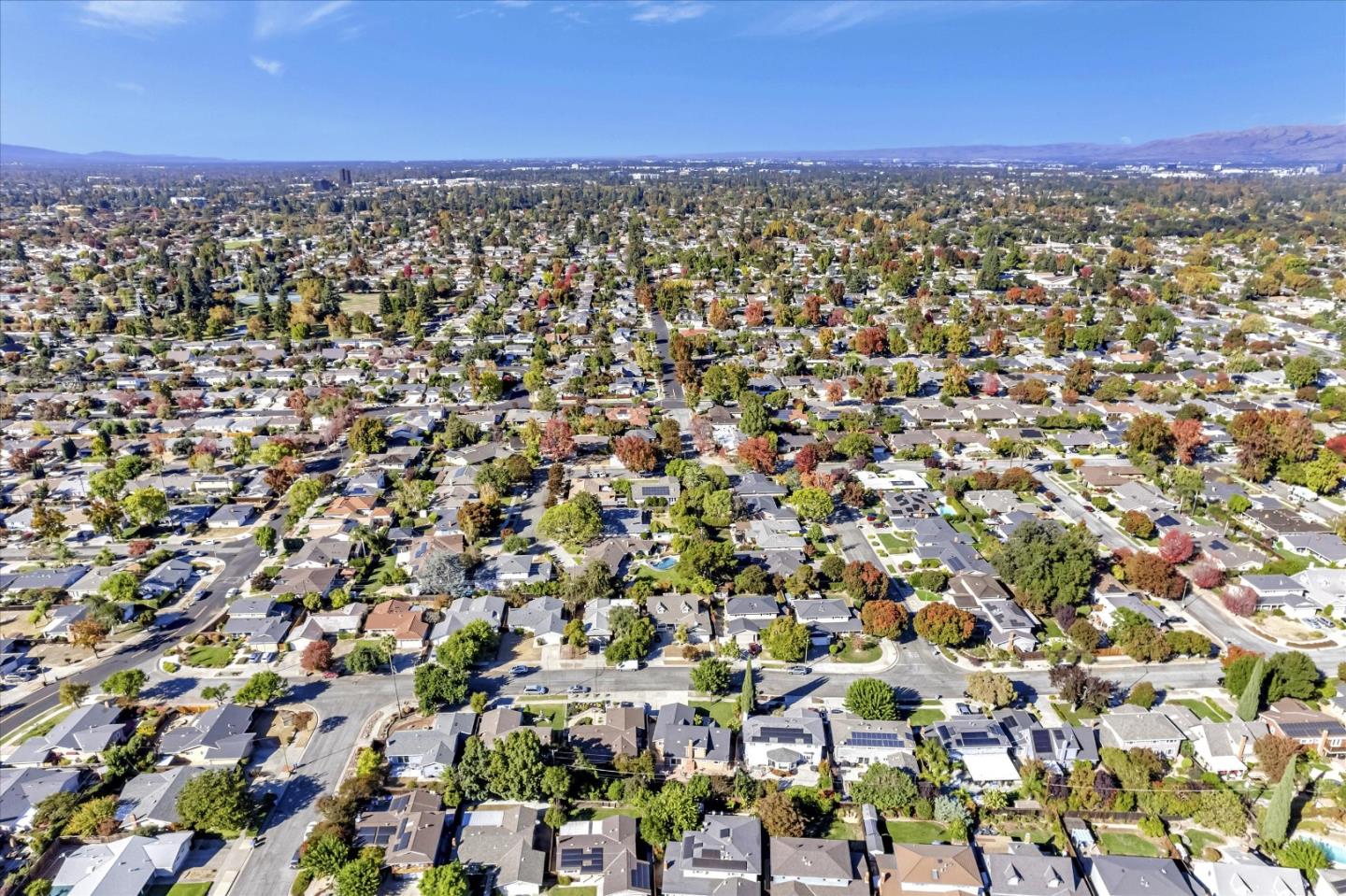 1716 Grizilo Drive San Jose, CA 95124 - Photo 48 of 49 an aerial view of residential houses with city view