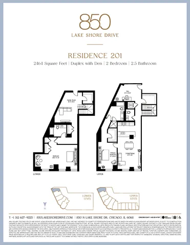 $1,017,000 | 850 North Lake Shore Drive, Unit 201, Chicago, IL 60611