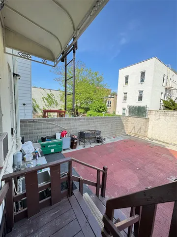 a outdoor space with furniture