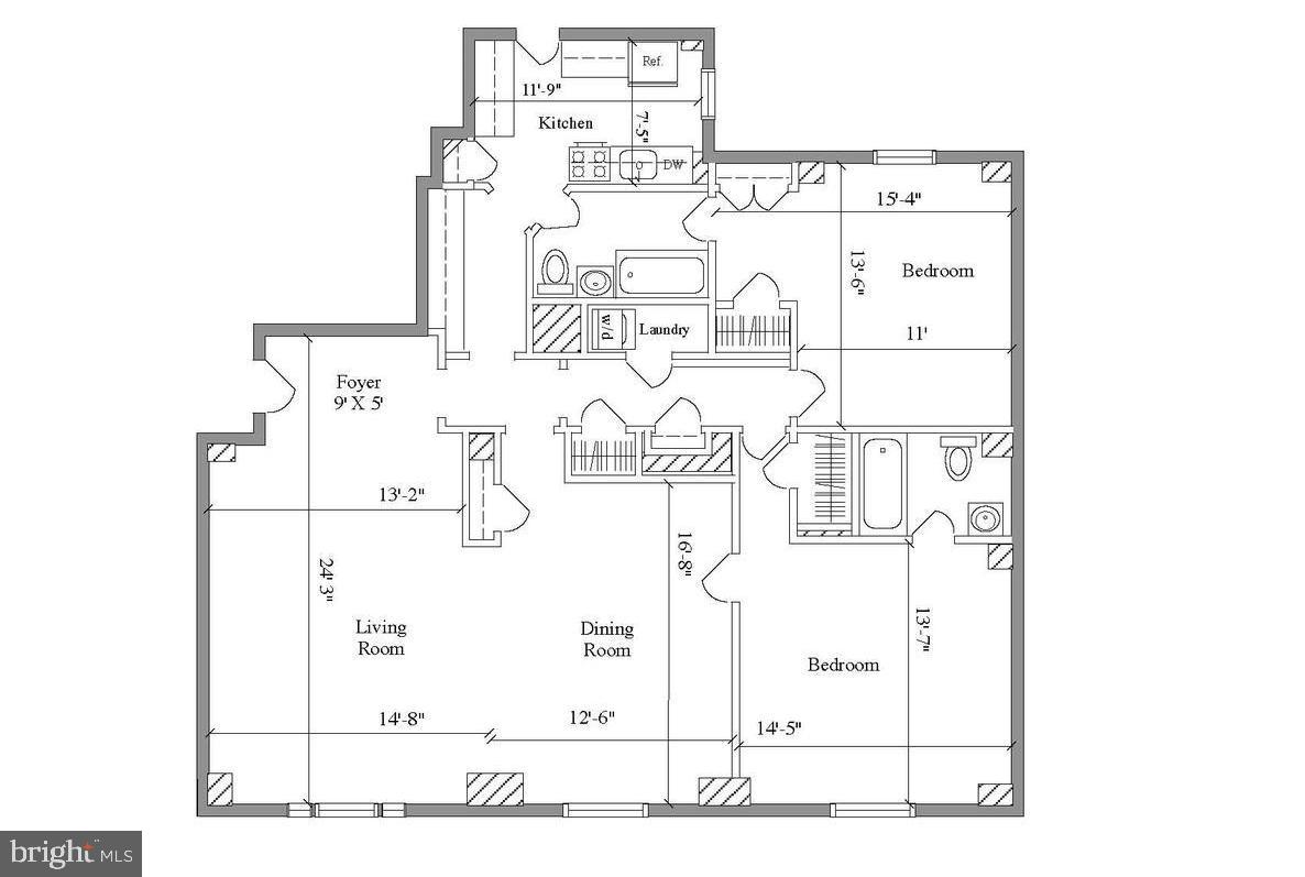 2031 Locust Street, Unit 401 Philadelphia, PA 19103 - Photo 12 of 18 *May not reflect all changes made by owner.