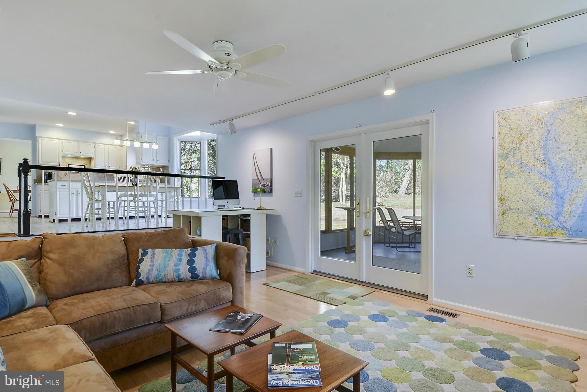 6 Old Sturbridge Road Arnold, MD 21012 - Photo 8 of 27 Family Room has Atrium Doors to Screened Porch