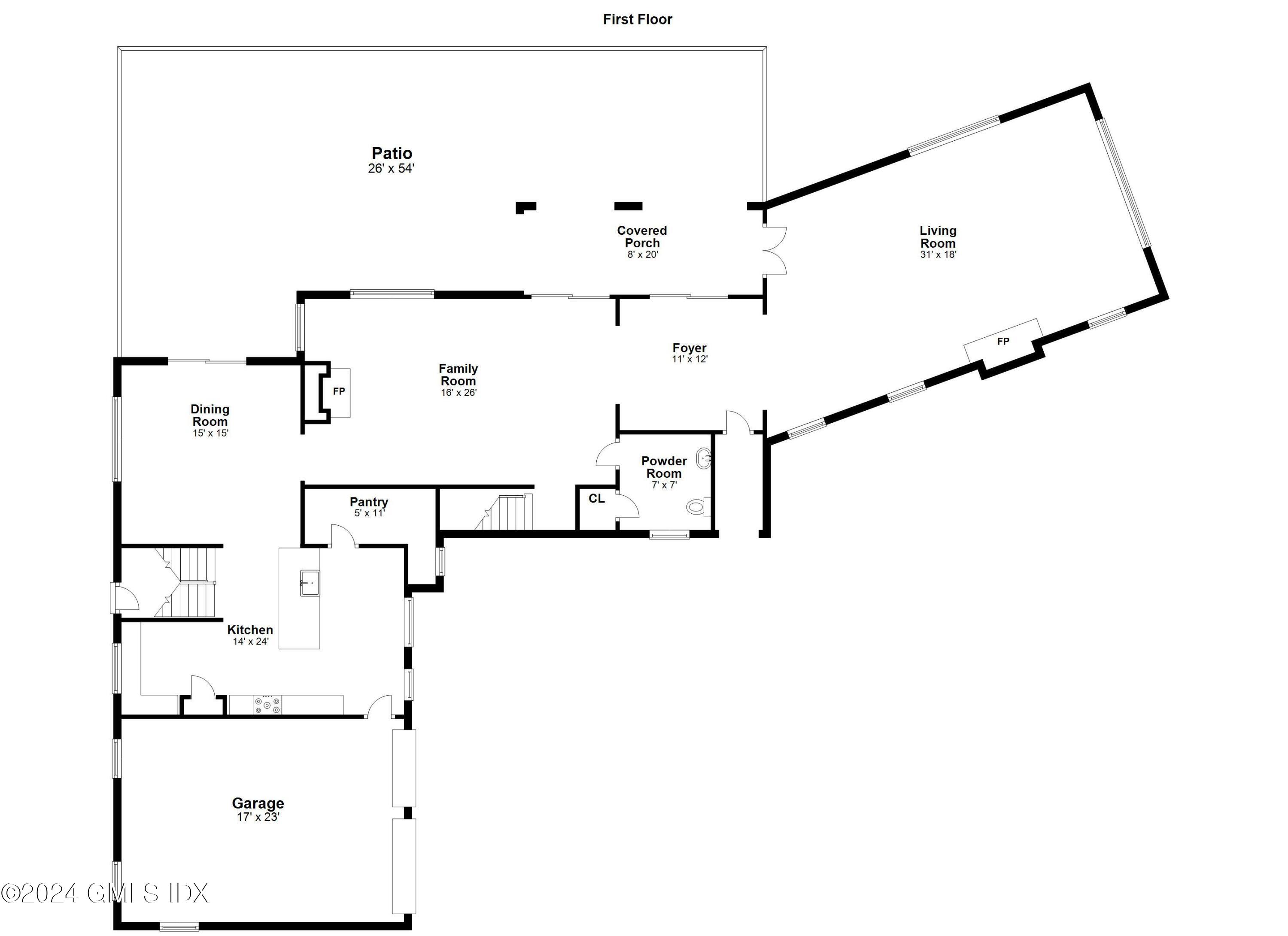 7 Orchard Drive Greenwich, CT 06830 - Photo 42 of 44 Floor Plans First Level