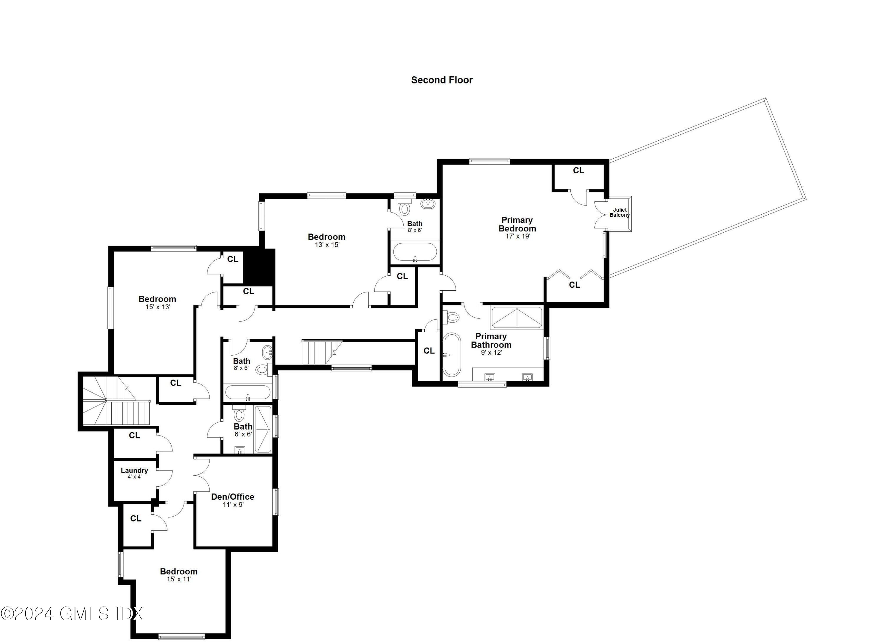 7 Orchard Drive Greenwich, CT 06830 - Photo 43 of 44 Floor Plans Second Level