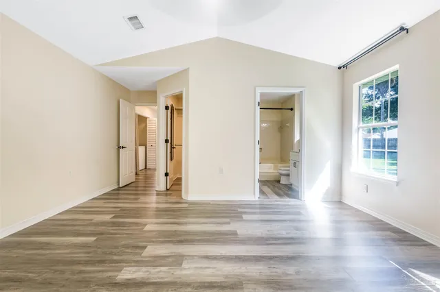 a view of a walk in closet