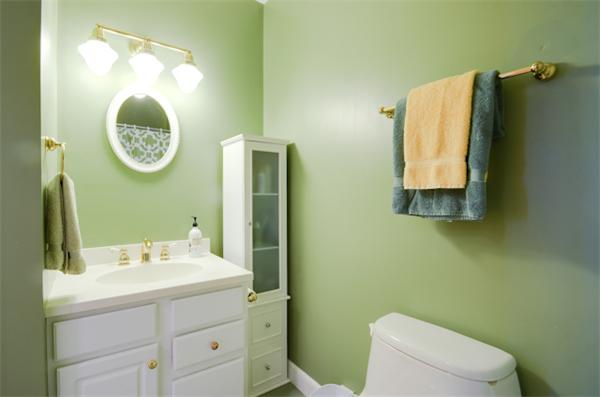 19 Oak Ridge Road Littleton, MA 01460 - Photo 23 of 30 a bathroom with a toilet sink vanity and mirror