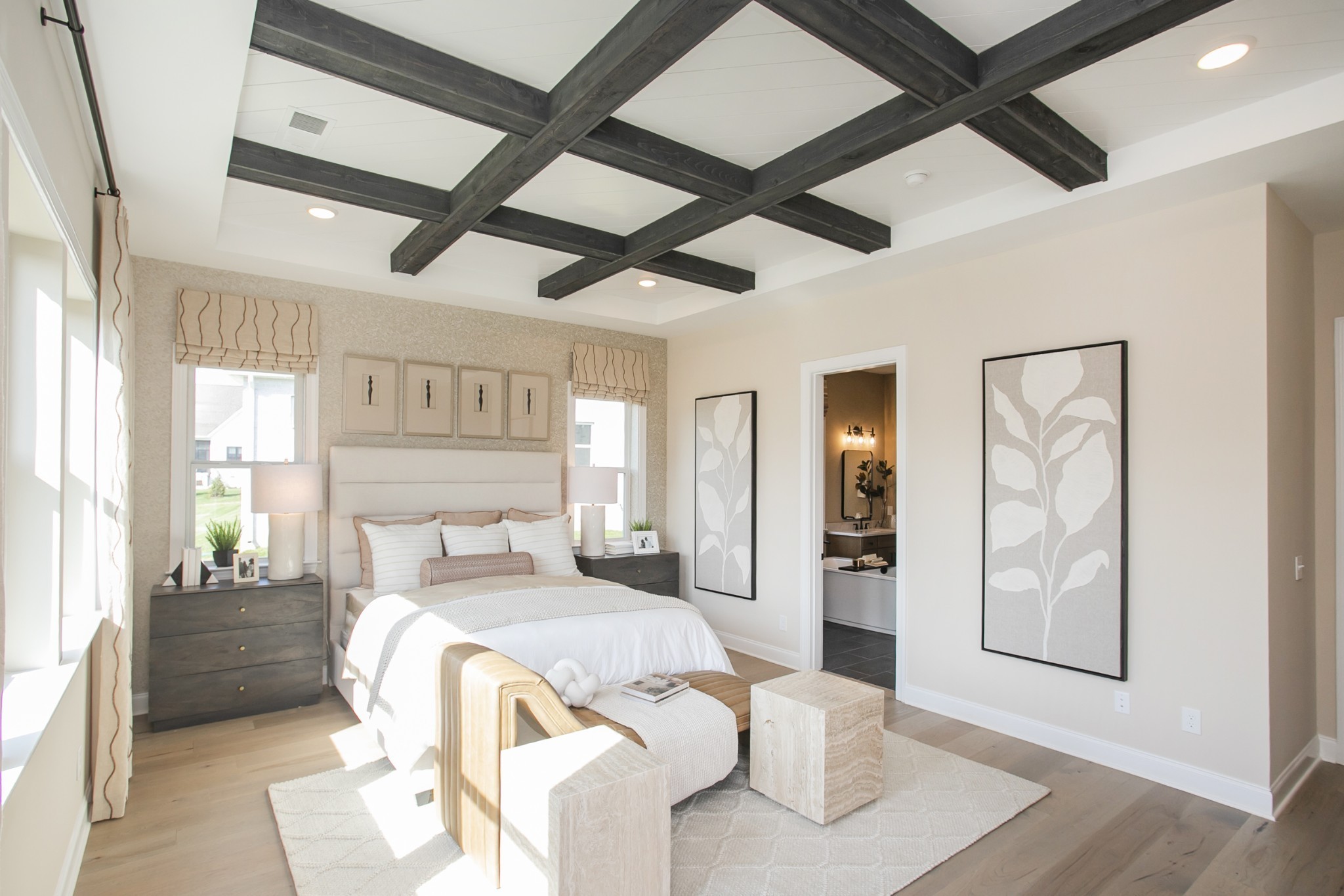 1935 Harmony Road Spring Hill, TN 37174 - Photo 73 of 99 a bedroom with a large bed and a wooden floor