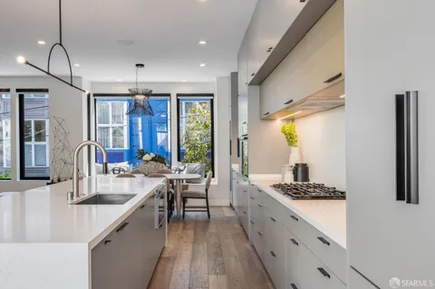 a view of a city with tall buildings