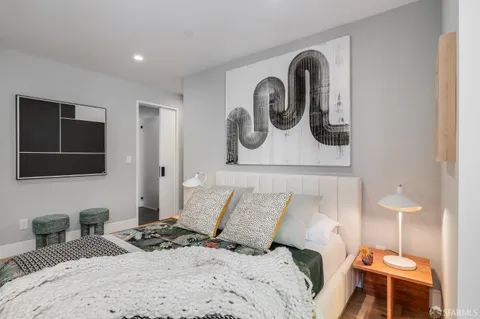 a city view with tall buildings